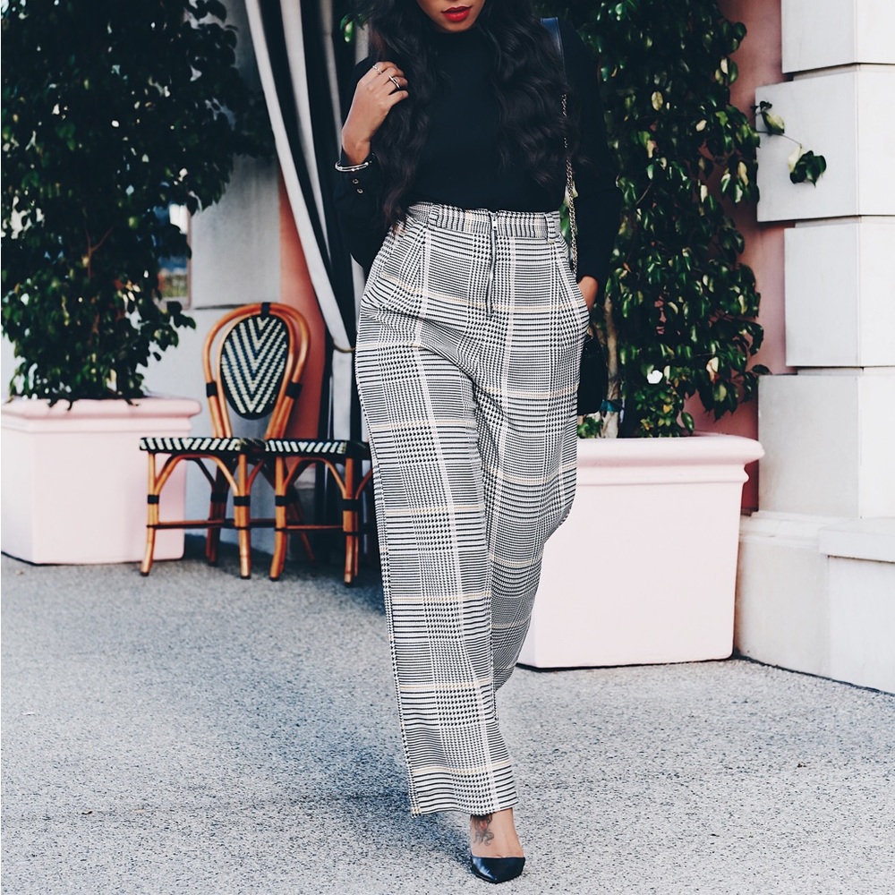 Topshop Checkered Houndstooth Trouser - Picture 7 of 7